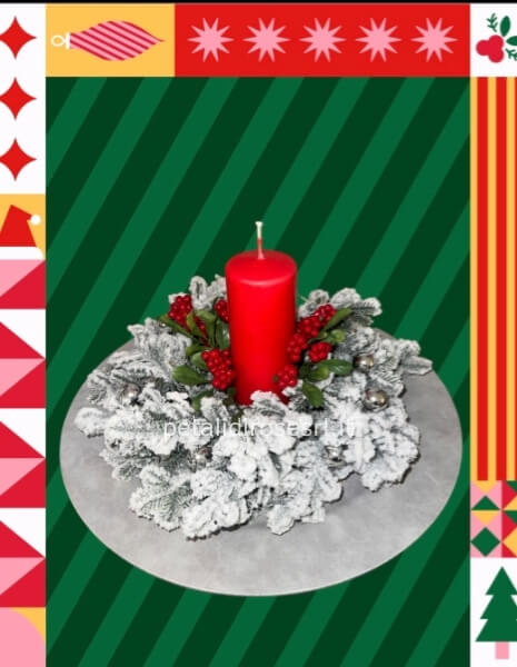 Centrotavola Abete Innevato