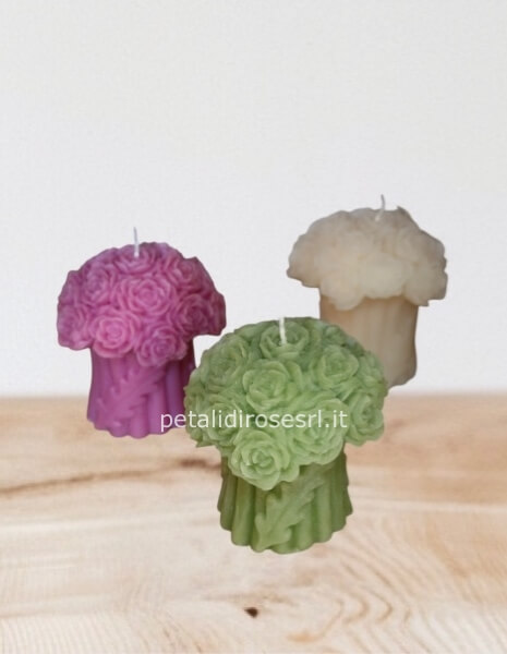 Bouquet di rose Candele