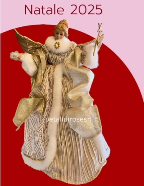 Puntale Albero  Angelo Bianco 